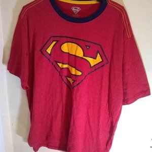 Superman Red Short Sleeve Super Hero T Shirt Size:XL Superman DC Comics New Rare